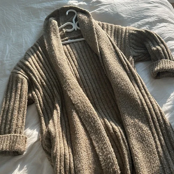 Zara Ribbed Knit Coat (S) - Picture 4 of 5